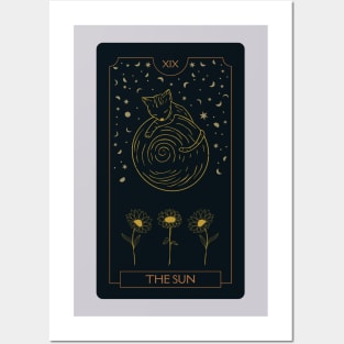 Cat Tarot Card Design - The Sun Posters and Art